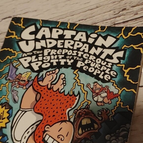 Captain Underpants and the Preposterous Plight of the Purple Potty People Book - Picture 3 of 5